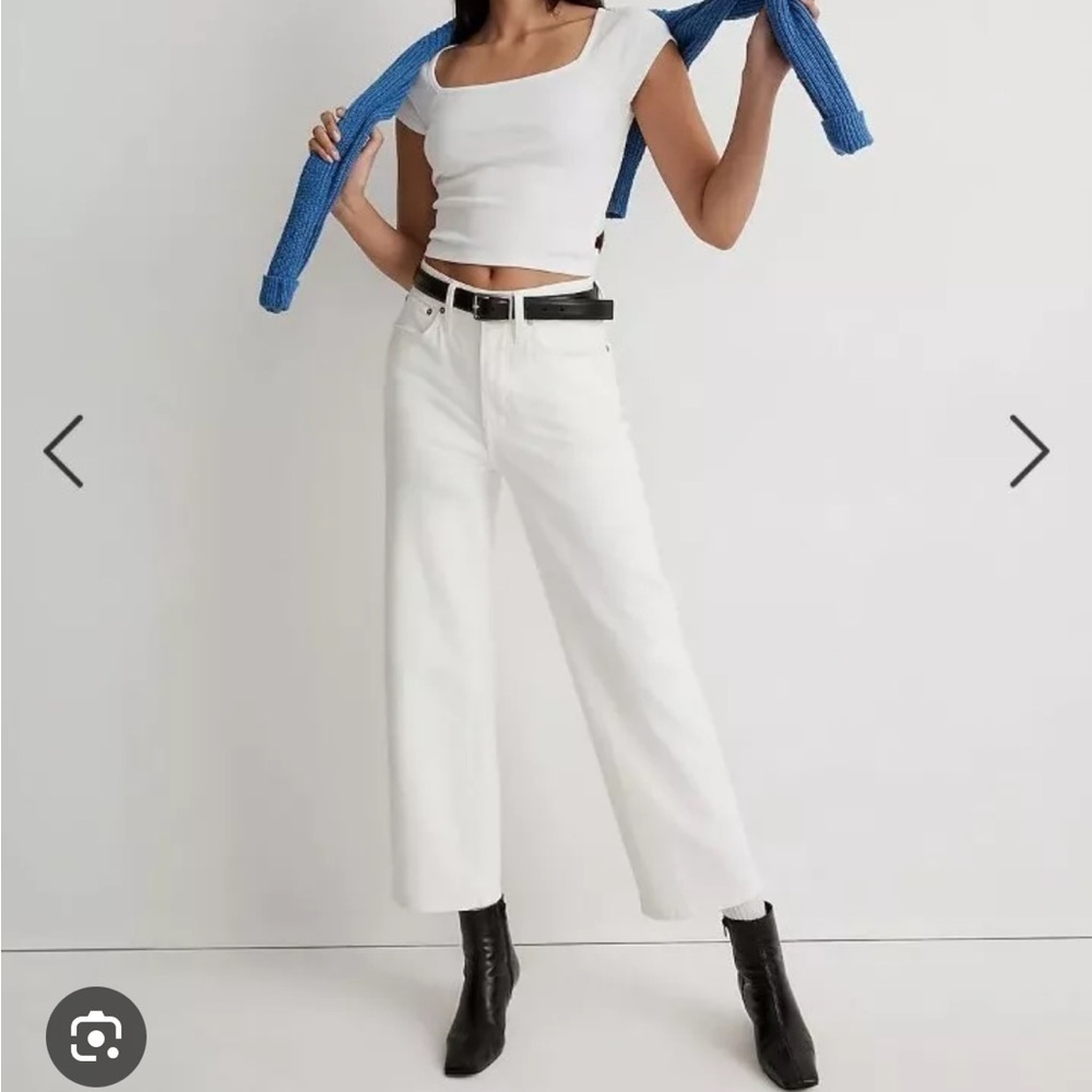 Madewell The Perfect Vintage Wide-Leg Crop Jeans
